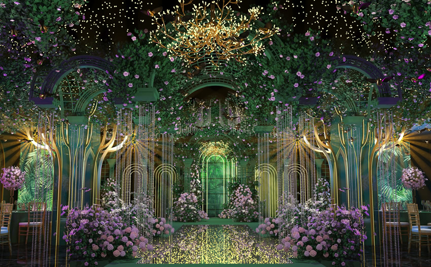 工业园区奇妙森林婚礼堂效果展示