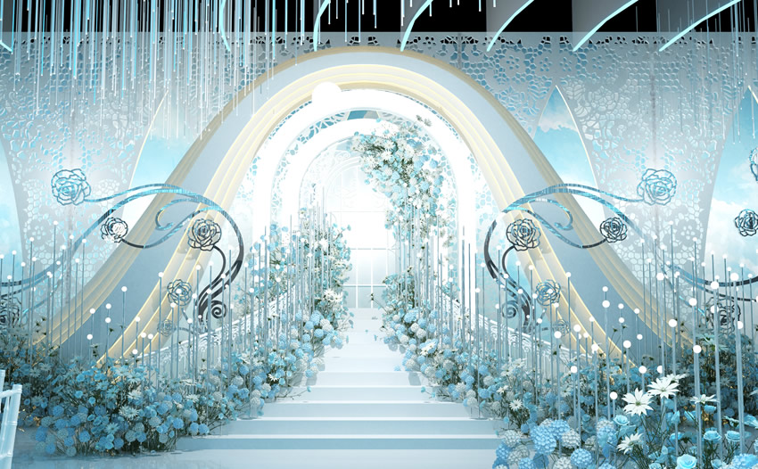 工业园区釡香烙馍村水晶厅效果展示